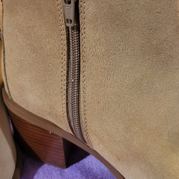 Aldo Leather Tan Ankle Boots - Picture 3 of 6